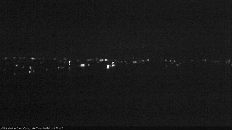 Lake Travis webcam, November 14, 2017 10:50 PM CT