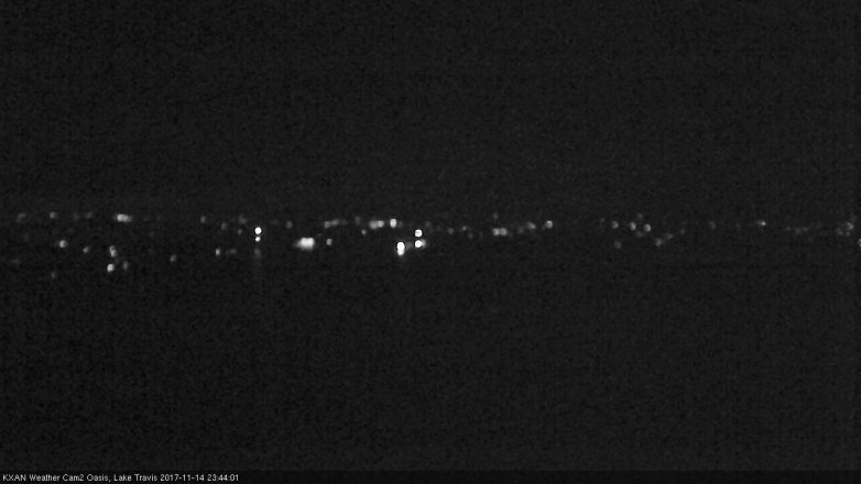Lake Travis webcam, November 14, 2017 11:00 PM CT
