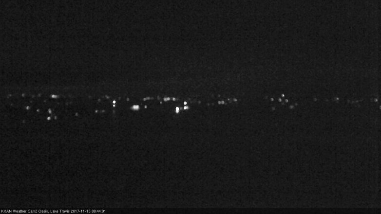 Lake Travis webcam, November 14, 2017 11:50 PM CT