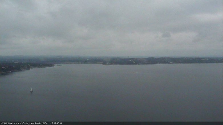 Lake Travis webcam, November 15, 2017 9:05 AM CT