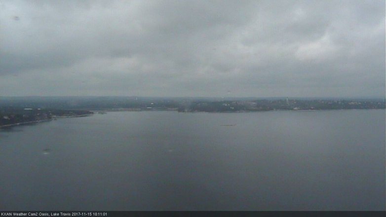 Lake Travis webcam, November 15, 2017 9:20 AM CT