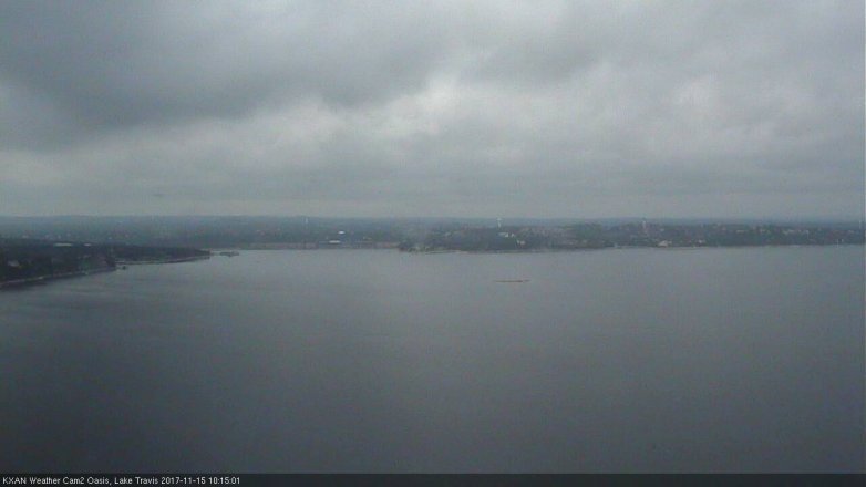 Lake Travis webcam, November 15, 2017 9:25 AM CT