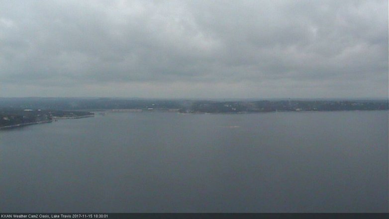 Lake Travis webcam, November 15, 2017 9:45 AM CT