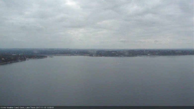 Lake Travis webcam, November 15, 2017 12:30 PM CT