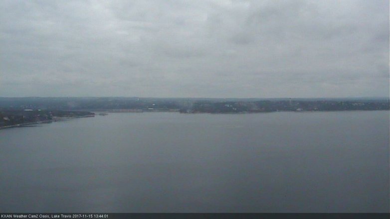Lake Travis webcam, November 15, 2017 1:00 PM CT