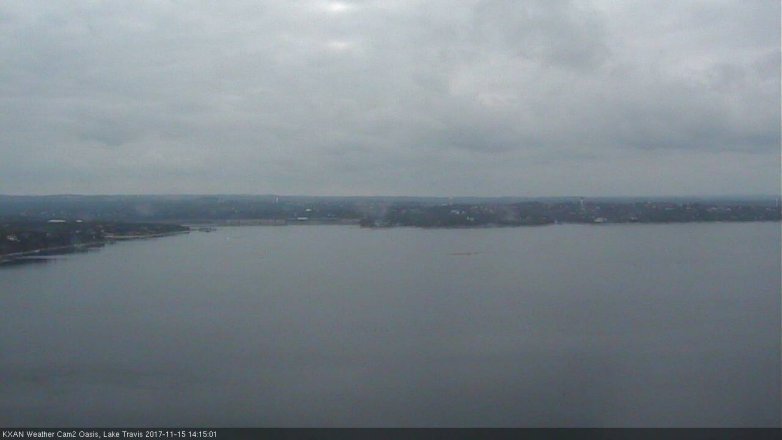 Lake Travis webcam, November 15, 2017 1:35 PM CT