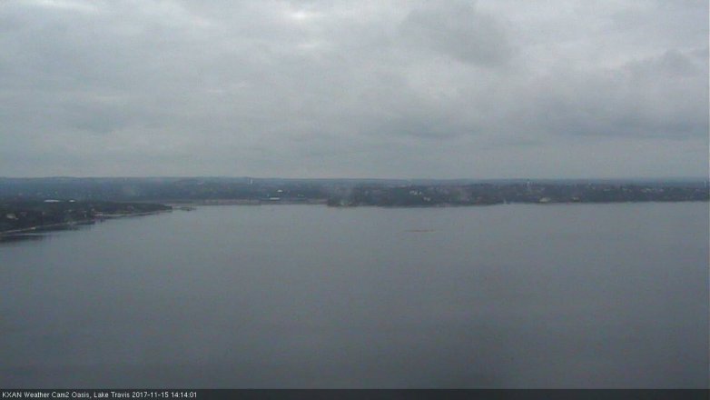 Lake Travis webcam, November 15, 2017 1:45 PM CT