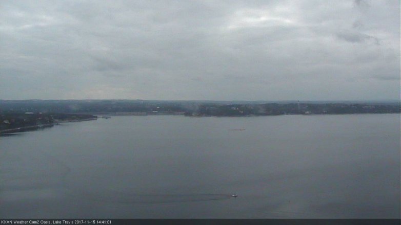Lake Travis webcam, November 15, 2017 1:55 PM CT