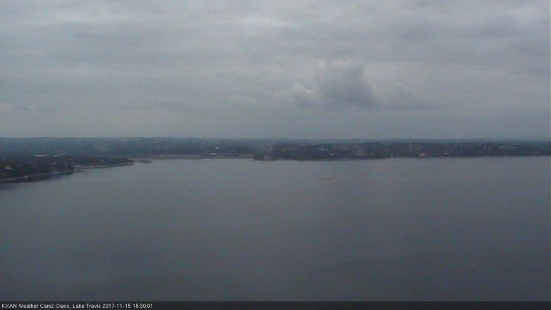 Lake Travis webcam, November 15, 2017 2:45 PM CT