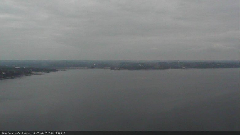 Lake Travis webcam, November 15, 2017 3:20 PM CT