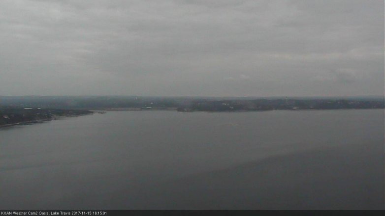 Lake Travis webcam, November 15, 2017 3:30 PM CT