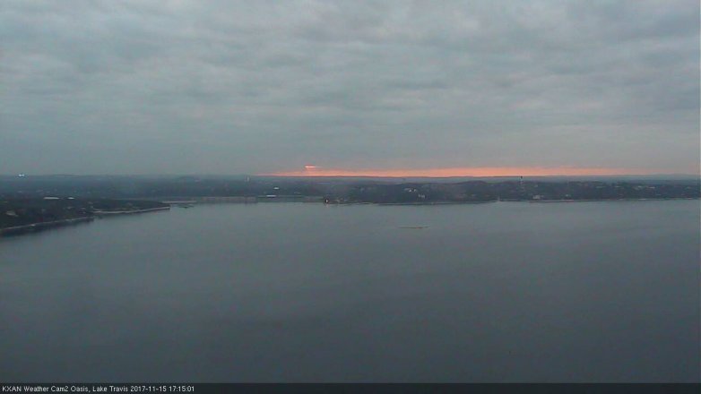Lake Travis webcam, November 15, 2017 4:20 PM CT