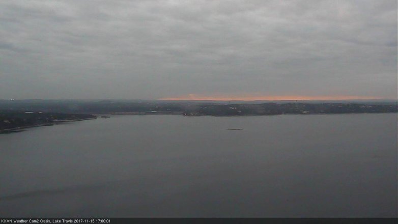 Lake Travis webcam, November 15, 2017 4:25 PM CT