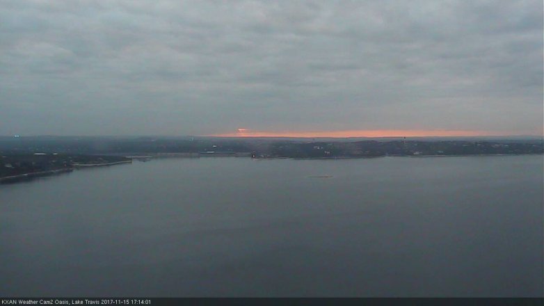 Lake Travis webcam, November 15, 2017 4:30 PM CT