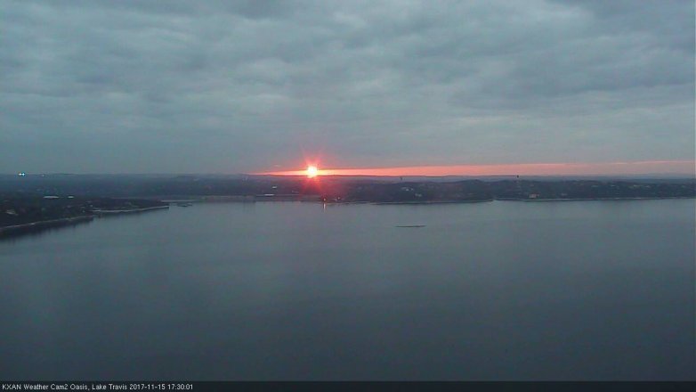 Lake Travis webcam, November 15, 2017 4:40 PM CT