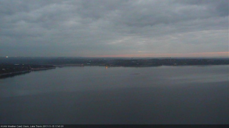 Lake Travis webcam, November 15, 2017 5:05 PM CT