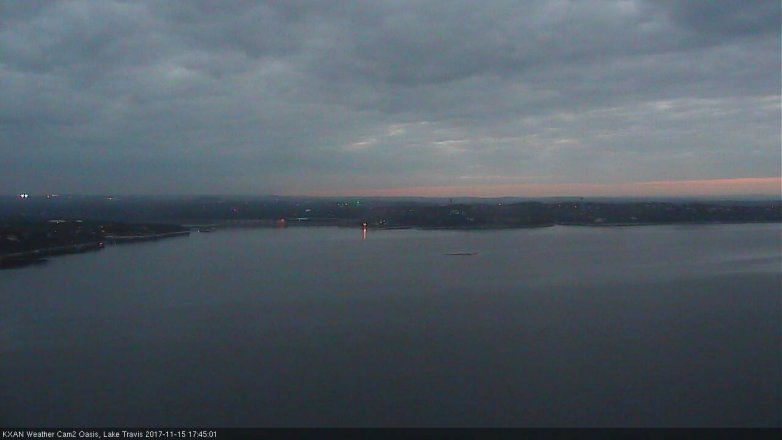Lake Travis webcam, November 15, 2017 5:15 PM CT