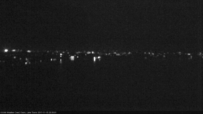 Lake Travis webcam, November 15, 2017 8:00 PM CT