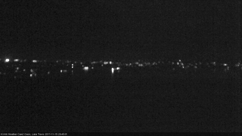 Lake Travis webcam, November 15, 2017 8:05 PM CT