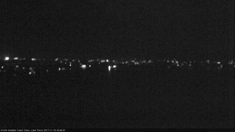 Lake Travis webcam, November 15, 2017 8:10 PM CT