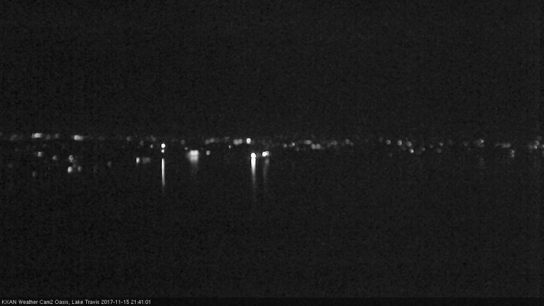 Lake Travis webcam, November 15, 2017 8:50 PM CT