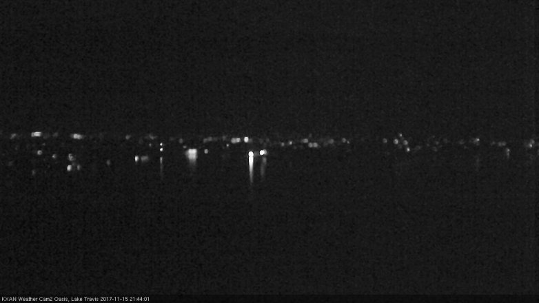 Lake Travis webcam, November 15, 2017 9:00 PM CT