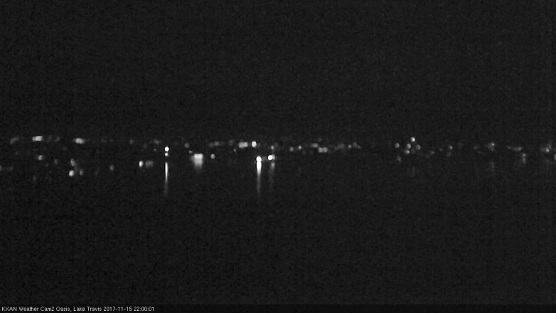 Lake Travis webcam, November 15, 2017 9:10 PM CT