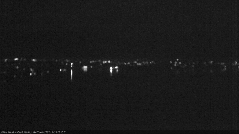 Lake Travis webcam, November 15, 2017 9:25 PM CT