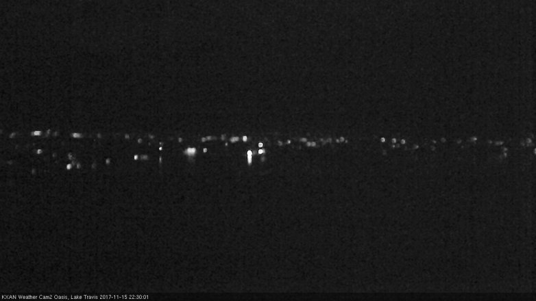 Lake Travis webcam, November 15, 2017 9:40 PM CT