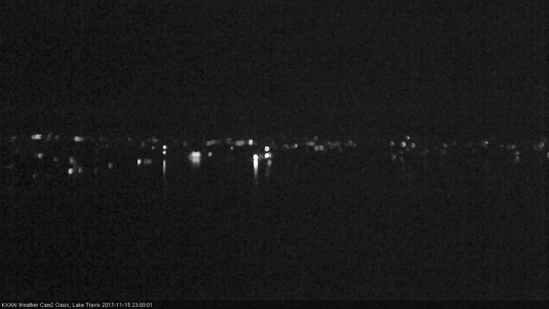 Lake Travis webcam, November 15, 2017 10:25 PM CT