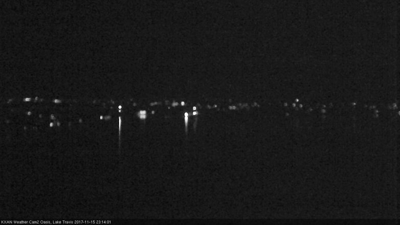 Lake Travis webcam, November 15, 2017 10:40 PM CT