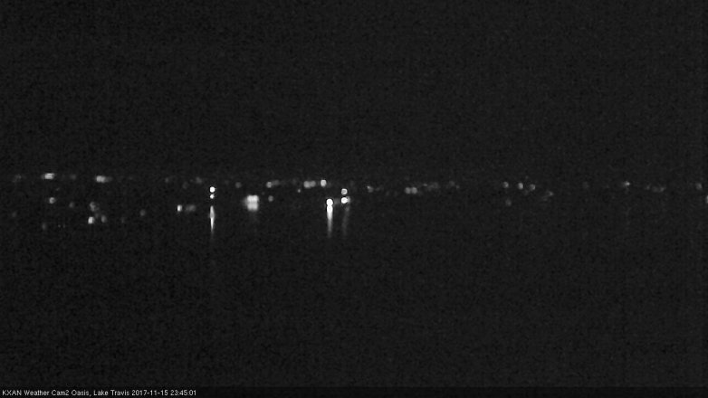 Lake Travis webcam, November 15, 2017 10:50 PM CT