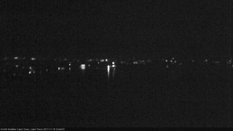 Lake Travis webcam, November 15, 2017 10:55 PM CT