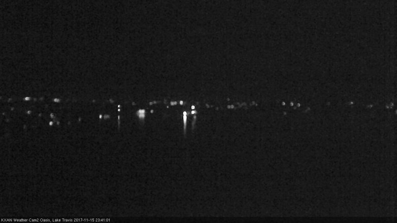 Lake Travis webcam, November 15, 2017 11:05 PM CT