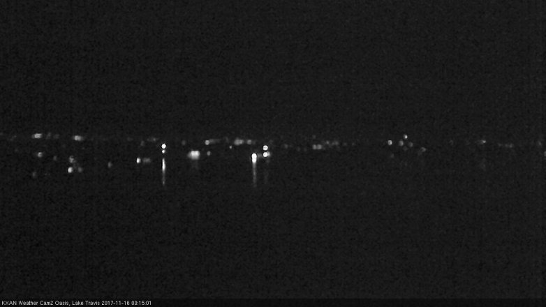 Lake Travis webcam, November 15, 2017 11:30 PM CT