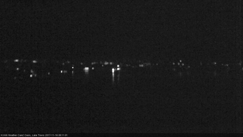 Lake Travis webcam, November 15, 2017 11:35 PM CT