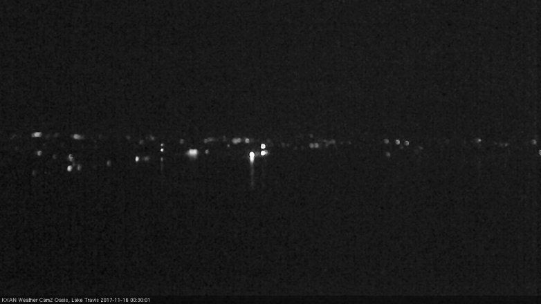Lake Travis webcam, November 15, 2017 11:40 PM CT