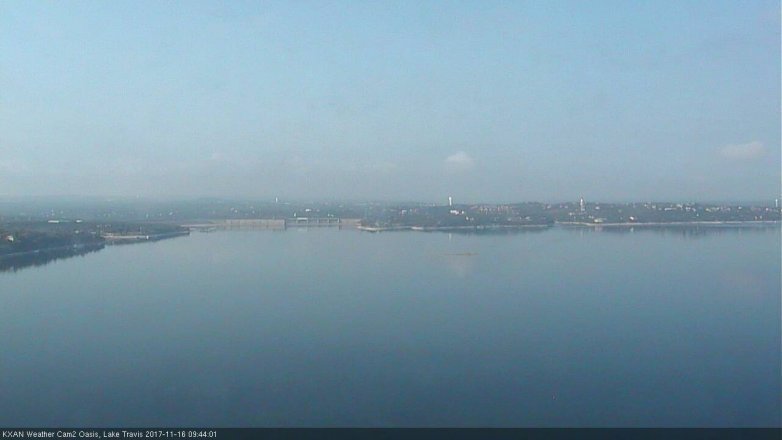 Lake Travis webcam, November 16, 2017 9:05 AM CT