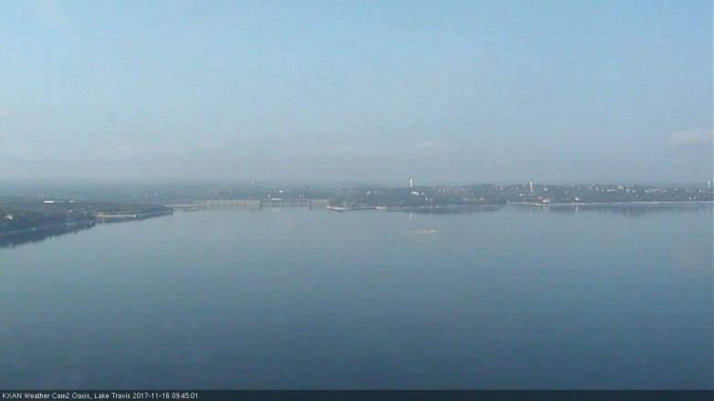 Lake Travis webcam, November 16, 2017 9:15 AM CT
