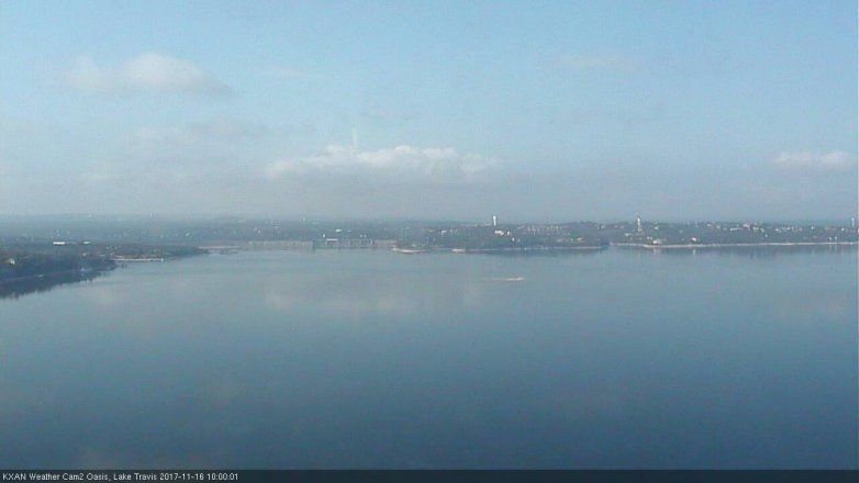 Lake Travis webcam, November 16, 2017 9:20 AM CT