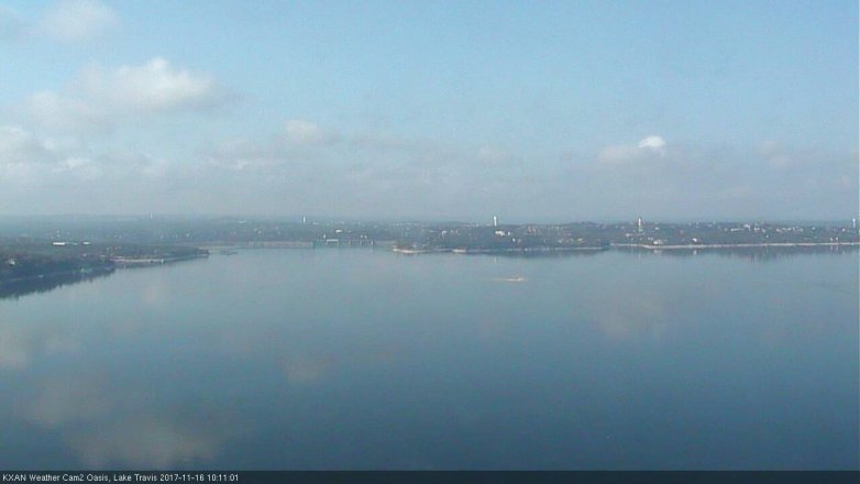 Lake Travis webcam, November 16, 2017 9:40 AM CT