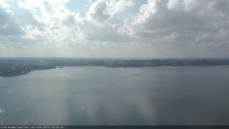 Lake Travis webcam, November 16, 2017 1:15 PM CT