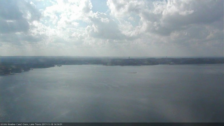 Lake Travis webcam, November 16, 2017 1:30 PM CT