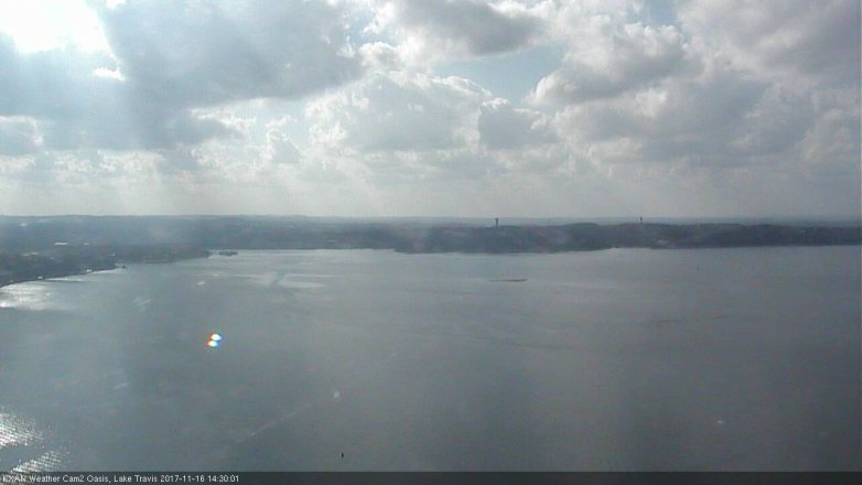 Lake Travis webcam, November 16, 2017 1:35 PM CT