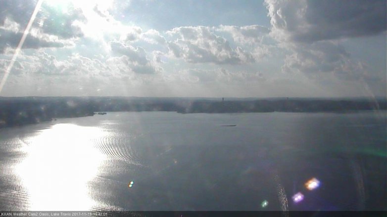 Lake Travis webcam, November 16, 2017 2:50 PM CT