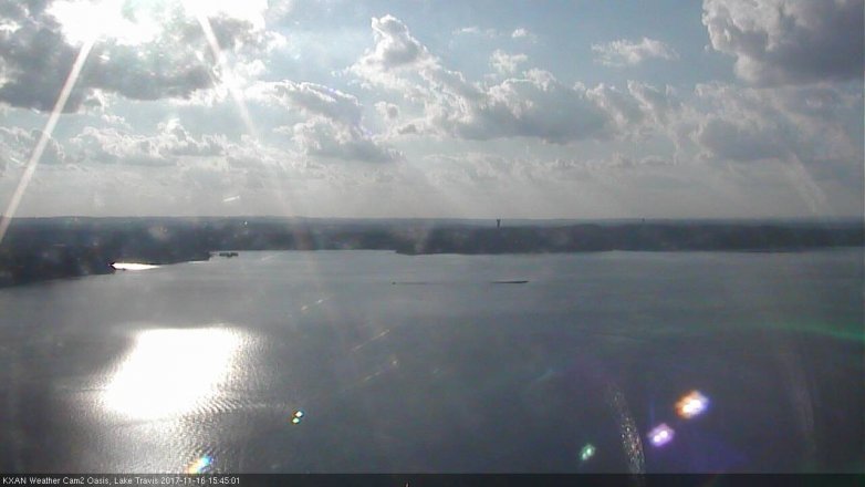 Lake Travis webcam, November 16, 2017 3:10 PM CT