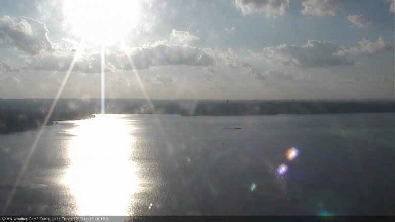 Lake Travis webcam, November 16, 2017 3:25 PM CT
