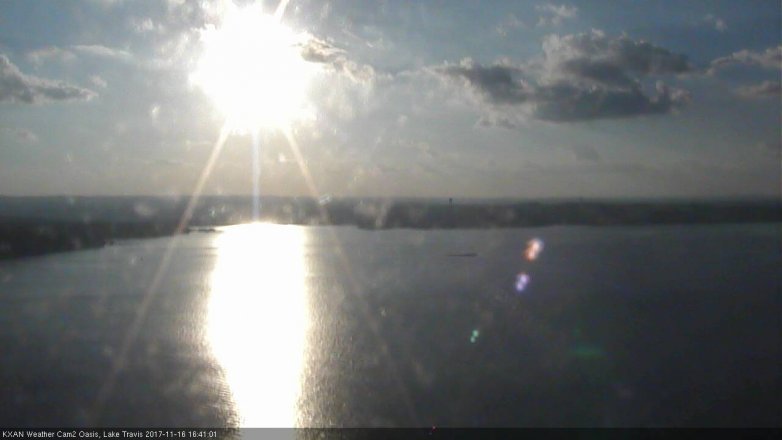 Lake Travis webcam, November 16, 2017 4:00 PM CT
