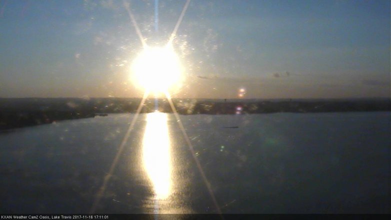 Lake Travis webcam, November 16, 2017 4:30 PM CT