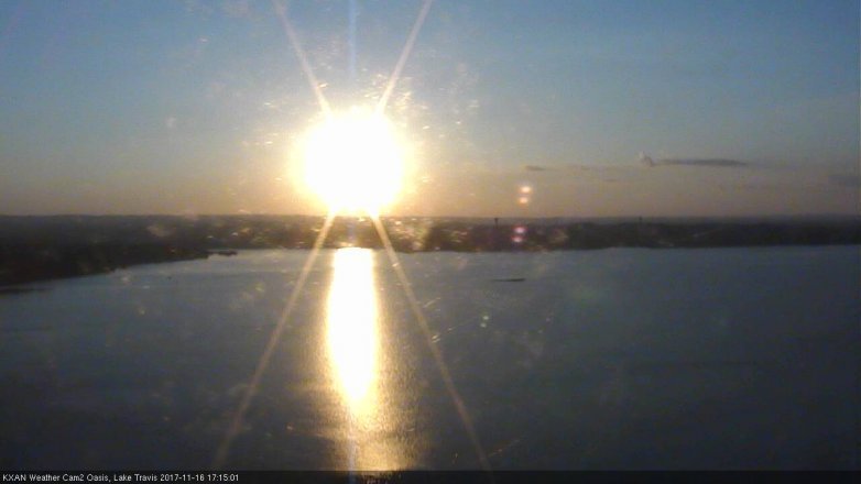 Lake Travis webcam, November 16, 2017 4:40 PM CT